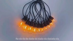 best supplier of wendadeco party decoration solar a19 led string light Outdoor decorative lighting