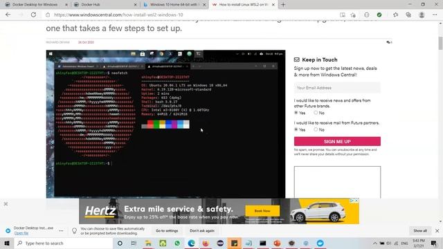 Install Docker and WSL2 (BASH) on Windows10 смотреть онлайн