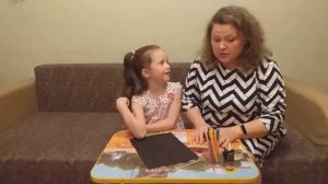 Осенний лист в технике "граттаж"