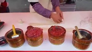 Мишань. Уличная еда Китай.