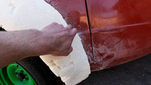 Вот это переделка кузова автомобиля своими руками. Расширение кузова монтажной пеной. Часть 7