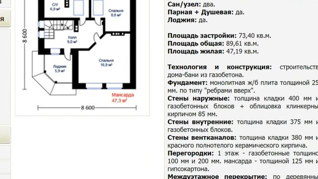 Проект деревянной бани дома НД-79Б смотреть онлайн