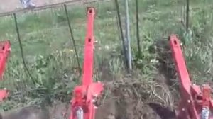 Нарезка борозд для посадки картофеля / Cutting ridges for planting potatoes