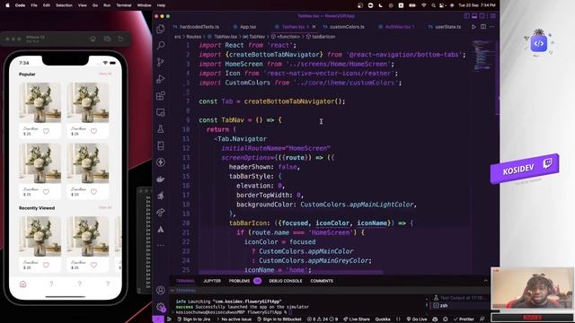 Add Bottom Navbar| React Native tutorial| (Flowery Gift App)| Episode 11