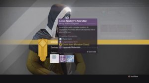 Destiny: Warlock Alchemist’s Raiment Engram Drop!!!