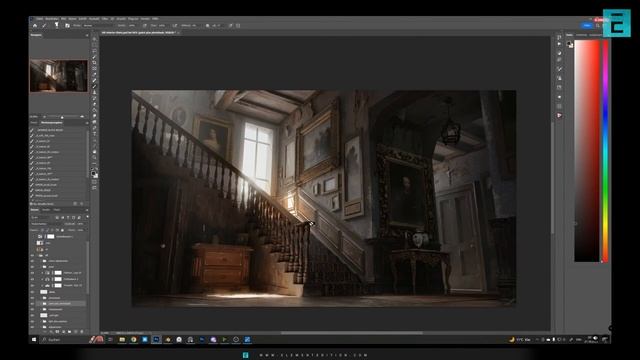 Andrej Rempel \ Создание атмосферных интерьеров 2 \ Blender и Photoshop #blender #3dart #photoshop