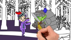 Пик и Бу | Мультик Раскраска - В лес за ягодами