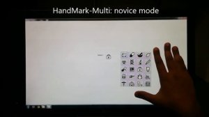 HandMark Menus: Rapid Command Selection and Large Command Sets on Multi-Touch Displays