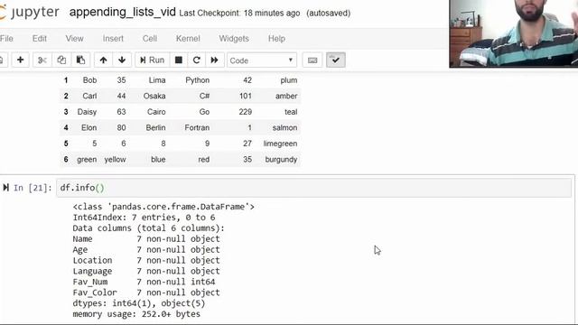 Pandas Tutorial #3: Appending to a DataFrame смотреть онлайн