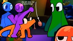 GREEN AND BLUE gone INSANE!?| Rainbow Friends Animations Roblox pt.21