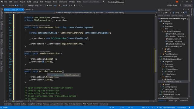 SQL Transactions in C# using Dapper - A TimCo Retail Manager Video смотреть онлайн