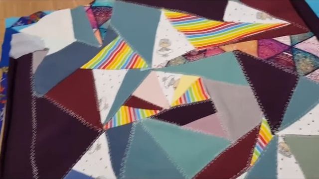 Что я делаю с остатками трикотажа? Собираю полотно для нового проекта! смотреть онлайн