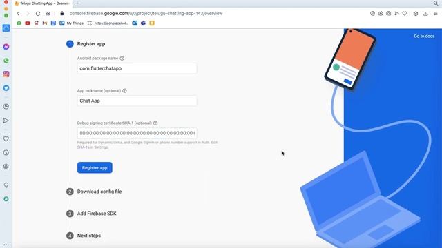 Create Flutter and Firebase Project and setup backend for Android iOS Web #0