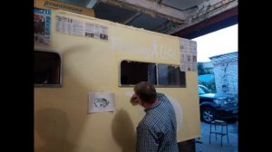 Как разукрасить прицеп, дом на колёсах своими руками.    Продолжение. Часть     №-7