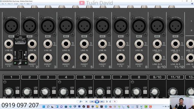 Bàn Trộn Âm Thanh Mixer Cơ Analog XENYX Behringer QX2442USB смотреть онлайн