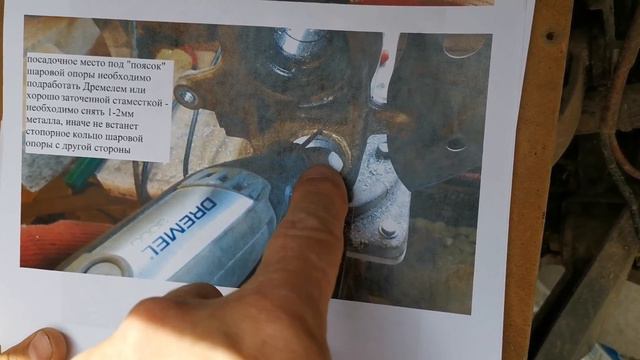 Замена шаровой опоры на Stels 600 dinli  Ставим на Стелс 600 от Nissan Micra взамен оригинальной
