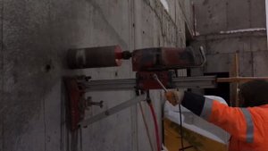 Core Drilling, diamond drilling. Алмазное сверление отверстия hilti dd 200.