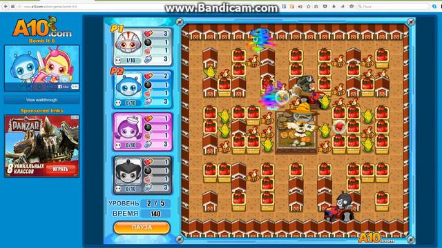 Играю с сестрой в Bomb it 6 смотреть онлайн