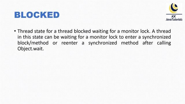 What are different states of a Thread What does those states tells us ? || смотреть онлайн