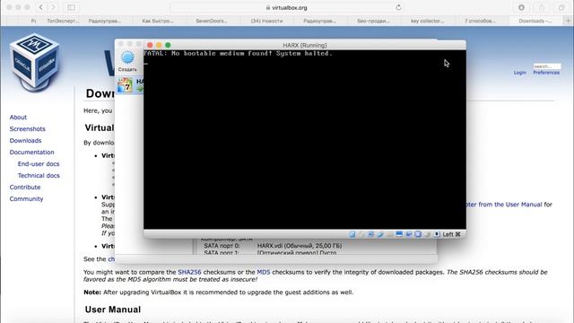 Как запустить любую ОС через VirtualBox на Mac OS X