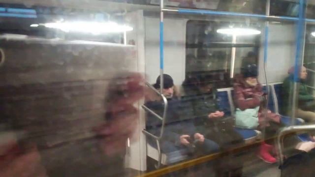 Поездка на Метропоезде 81-765.4 Москва 2019 Некрасовская линия Электрозаводская - Некрасовка