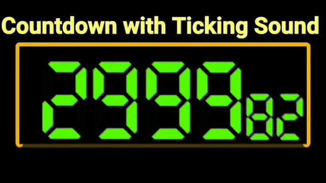 6,000 Seconds (1:40:00 Hours) 100 Mins Countdown Digital Alarm Clock Timer (With Ticking Sound) смотреть онлайн
