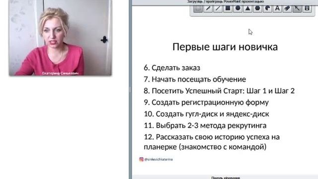 Сопровождение новичка  Синькевич Екатерина