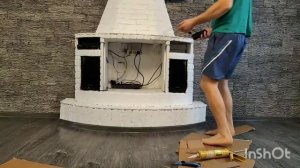 КАМИН ИЗ ТУМБОЧКИ