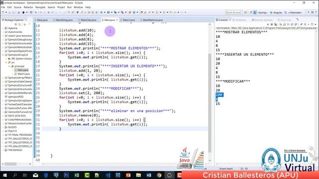 ArrayList y List y sus metodos en JAVA EJEMPLOS PRACTICA PARTE 2/5 смотреть онлайн