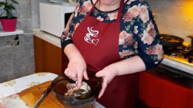 Свиные лёгкие жареные с луком ! Очень вкусно!