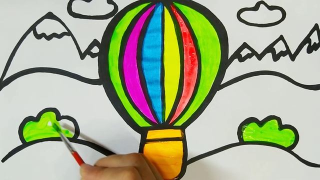 Как нарисовать воздушный шар #22 / Neşeli çizim balonu Çocuklar ve bebekler için boyama kitabi смотреть онлайн