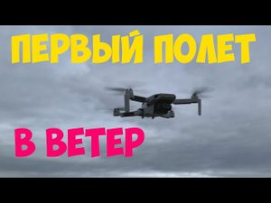 КВАДРОКОПТЕР DJI Mini 2 ПЕРВЫЙ ПОЛЁТ В СИЛЬНЫЙ ВЕТЕР