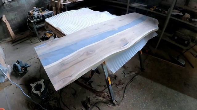 Как я делал столреку из слэбов грецкого ореха - How i made wallnut rivertable