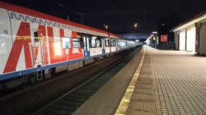 Электропоезд ЭШ2-005 Двухэтажный поезд экспресс и ЭГ2Тв "Иволга" встретились на D1 | Ivolga train