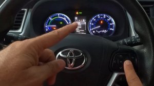 2014 - 2019 TOYOTA HIGHLANDER - HOW TO RESET THE 'MAINTENANCE REQUIRED' / OIL LIFE / LIGHT EASY DI