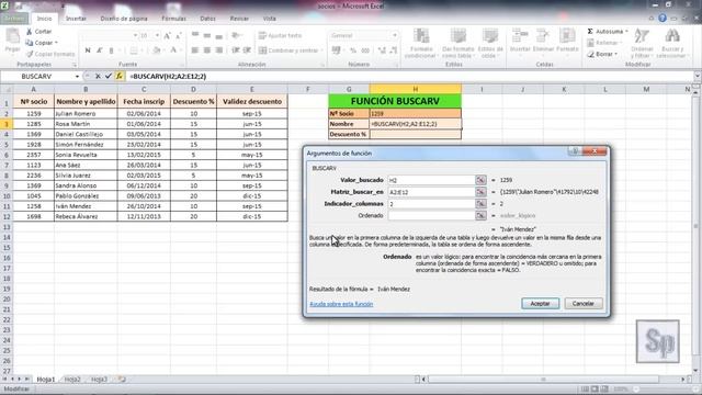 Excel - Extraer datos a partir de una lista. Función BUSCARV en Excel. Tutorial en español HD смотреть онлайн