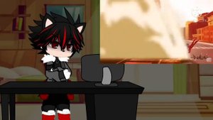 Sonic x gacha club// shadow reacts to shadow vs ryuko death battle