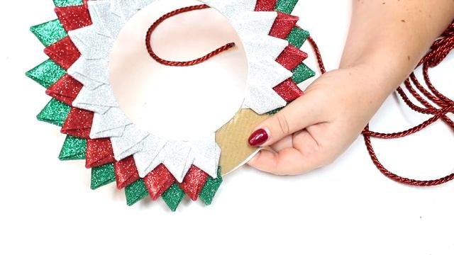 Рождественский ВЕНОК из ФОАМИРАНА своими руками ? DIY Christmas Wreath HANDMADE