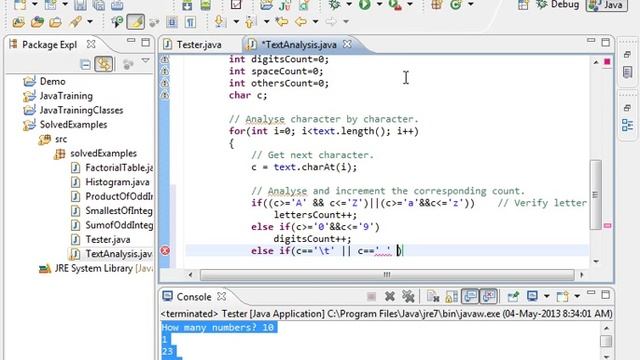 #32 Text Analysis using Java Program || Core Java in Tamil