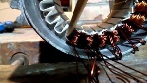 Намотка катушек ветрогенератора, укладка, соединение. / The winding coils of the wind turbine