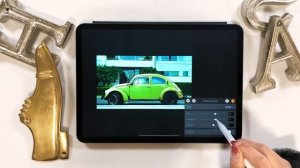 Instantly Changing the Color of the Car Image★ It's almost "Photoshop" on iPad!