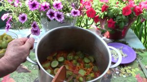 Огурцы переростки в томатном соке