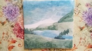 Роспись керамической плитки "Природа. Лето."