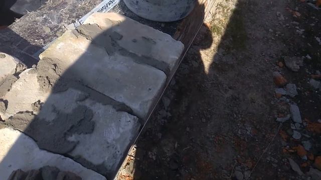 кладка бу кирпича,черновая кладка,с чего начинать класть кирпич,делаем разметку кладки,советы ч-2