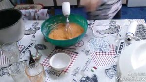 Морковный кекс в мультиварке