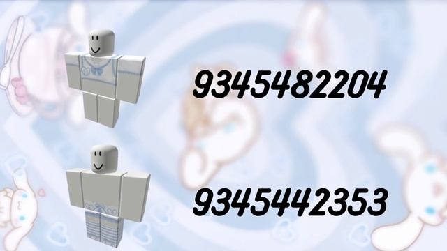 SANRIO CINNAMOROLL ITEM CODES  ୨୧  