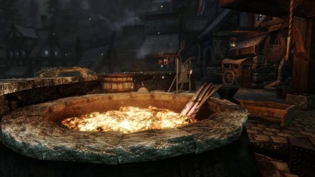 Skyrim Ambient Blacksmith Soundscape in Solitude | Relaxing Sleep Study Music and Sounds смотреть онлайн