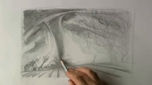 Easy TORNADO drawing for beginners