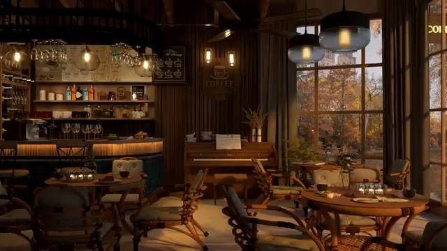 Осенняя джазовая музыка и уютная кофейня #49