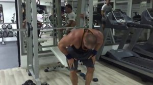 Giant set for triceps with Mark Coles with Milos Sarcev